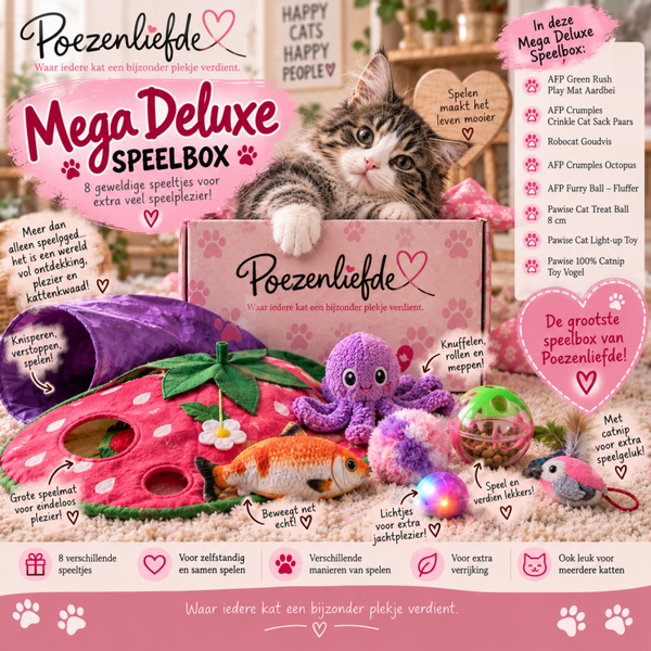 Poezenliefde Mega Deluxe Speelbox 💗🐾