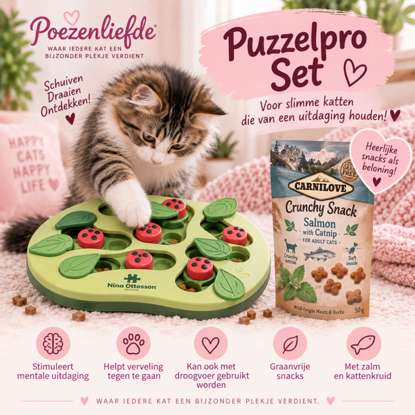 Poezenliefde Puzzelpro Set 🧠🐾