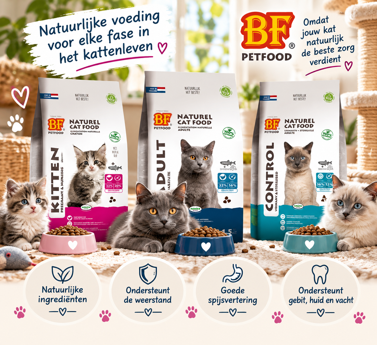 BF Petfood Premium Quality – Kitten, Adult & Sterilised 🐾