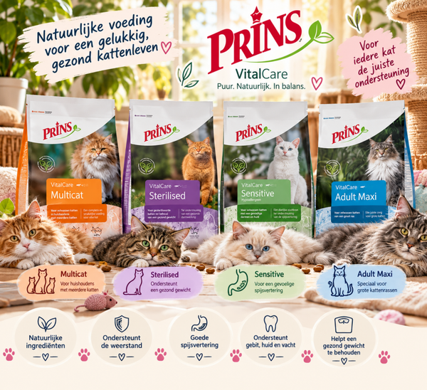 Prins VitalCare – Multicat, Sterilised, Sensitive & Maxi 🐾