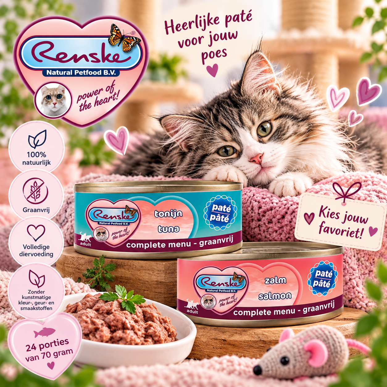 Renske Kat Paté – Tonijn & Zalm 🐾