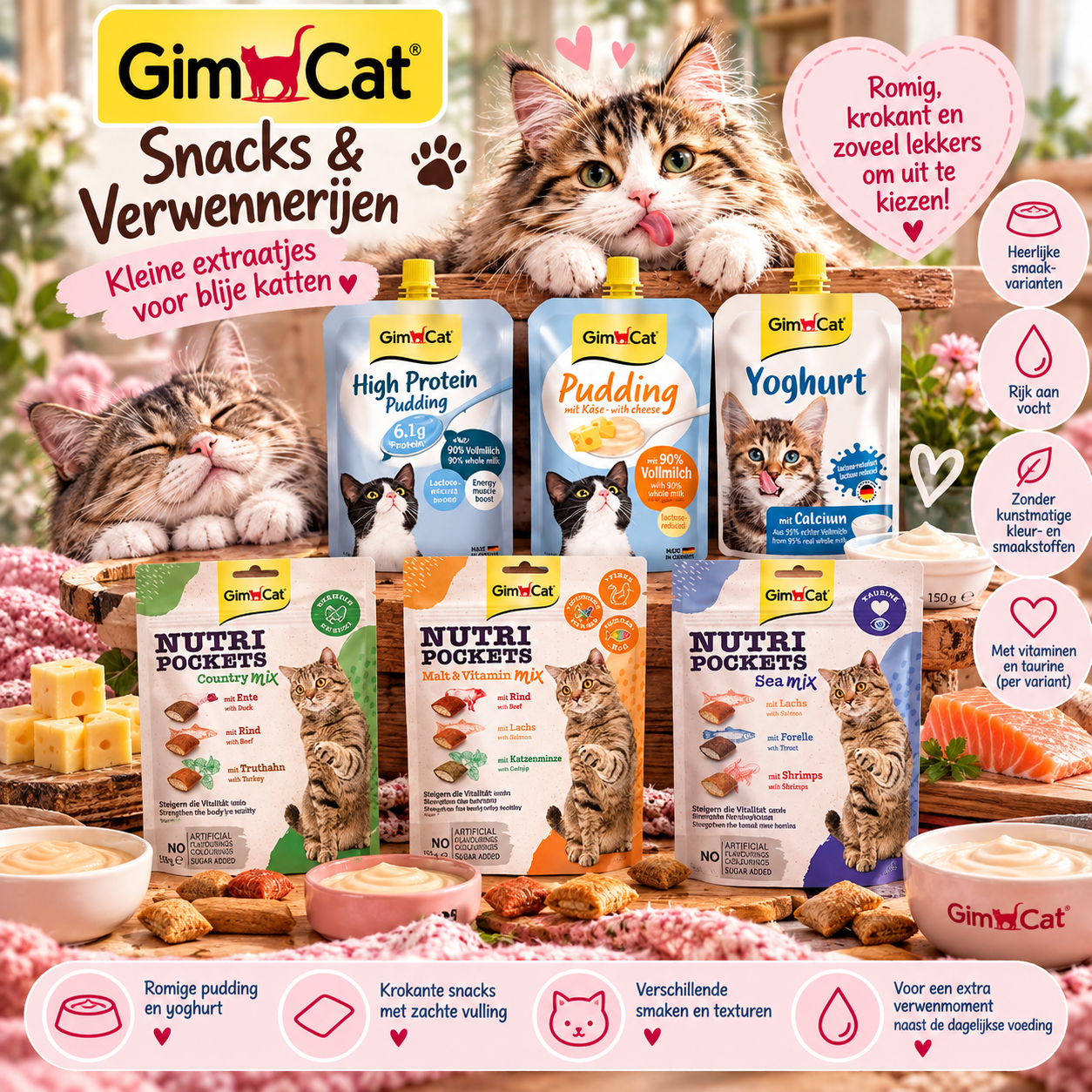 GimCat Snacks & Verwennerijen – 7 varianten