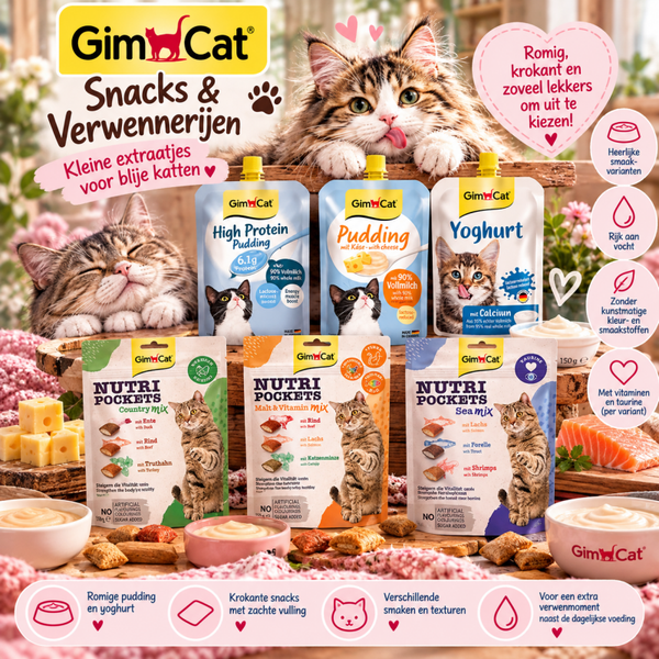 GimCat Snacks & Verwennerijen – 7 varianten