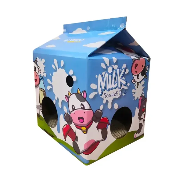 Kattenhuisje melkpak met krabvlak