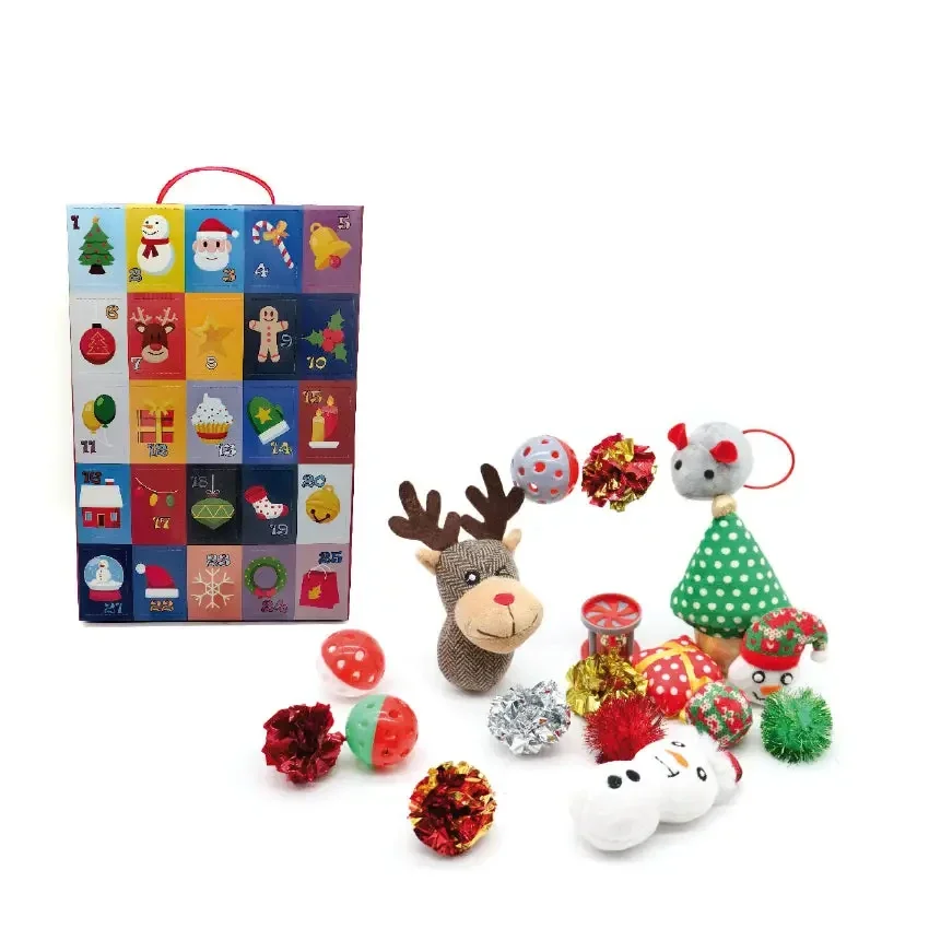 Adventskalender voor katten – 24 speeltjes