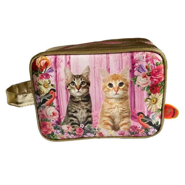 Toilettas Kattenfeest – roze