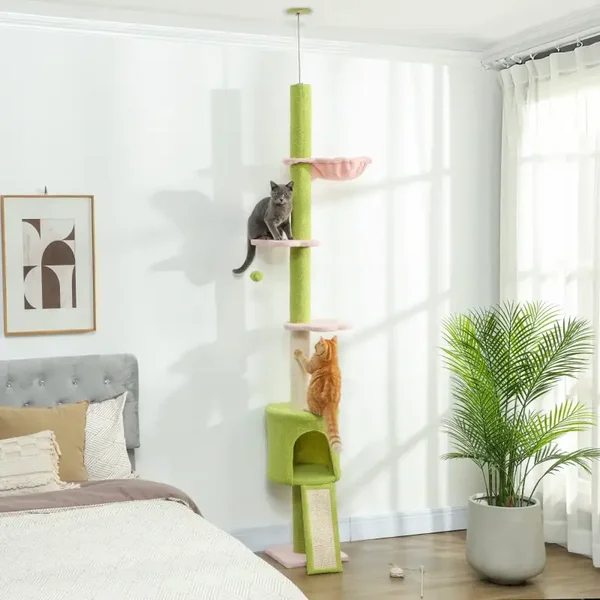 PawHut Bloementuin Plafondkrabboom – klimmen tot aan het plafond 🌸