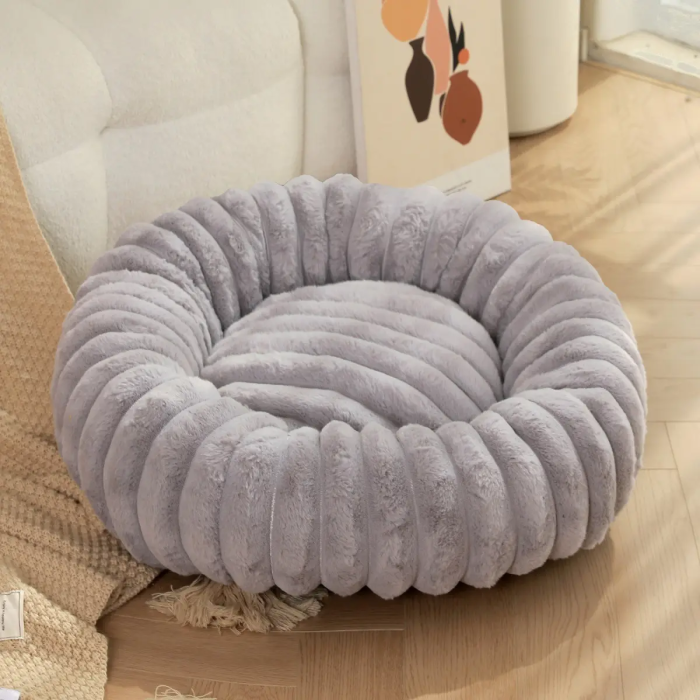 🐾 Topmast Ribbed Plush Donut – 50 & 80 cm