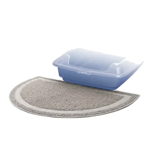 Pawise Halfronde Kattenbakmat – 60 × 36 cm