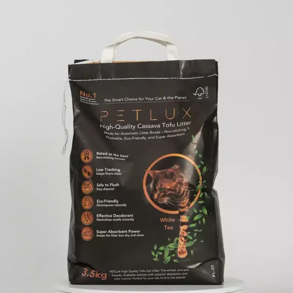 PETLUX Cassave Tofu Kattenbakvulling – 3,5 kg