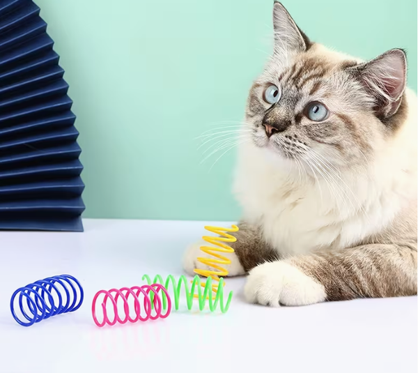 Katten Spiraalveertjes – Set van 5