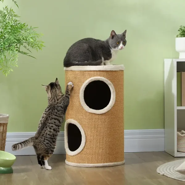 PawHut Krabton – drie plekjes in één compacte toren 🐾