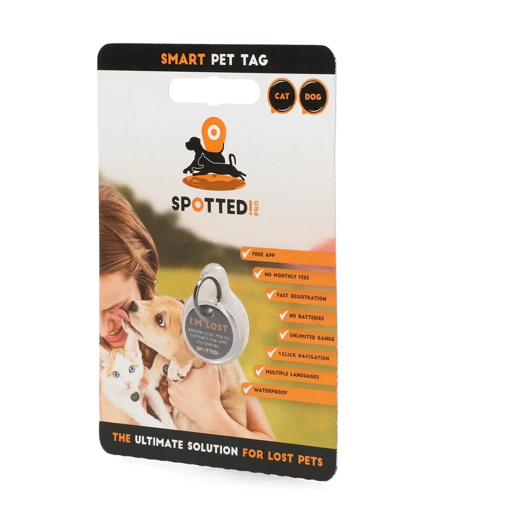 🐾 Spotted! Pro ID-tag voor Katten – S & M