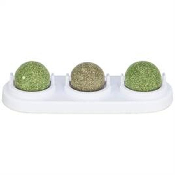 Trixie Catnip- en Matatabiballen met Houder – 5 cm