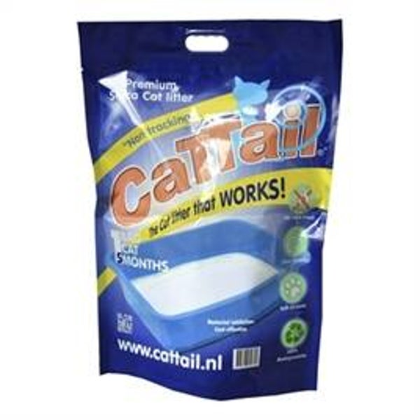 🐱 Cattail Silica Trackless Kattenbakvulling – 7,5 kg