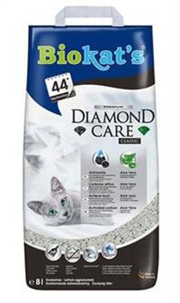 🐱 Biokat's Diamond Care Classic Kattenbakvulling – 8 liter