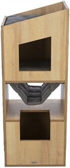 🤎 Trixie CityStyle Cat Tower – Bruin/Grijs – 105 cm