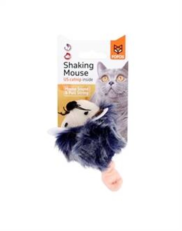 Fofos Shaking Muis met Geluid – Grijs