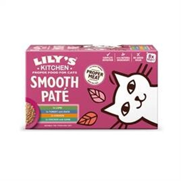 Lily’s Kitchen Smooth Paté Multipack – Vier smaken – 8 × 85 g