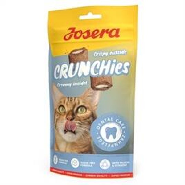 Josera Crunchies Dental – krokante gebitssnack voor katten – 60 g