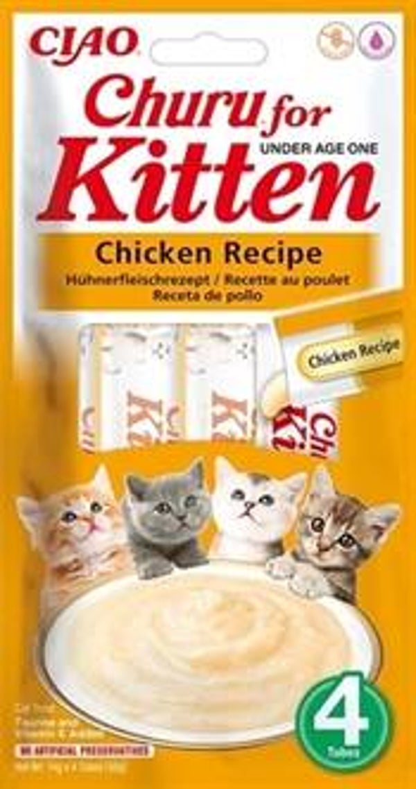 Inaba Churu Kitten Chicken Recipe 4 × 14 gram