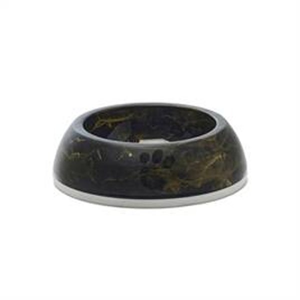 🐾 Savic Delice 1 Marble Voerbak – Zwart/Goud 300 ml