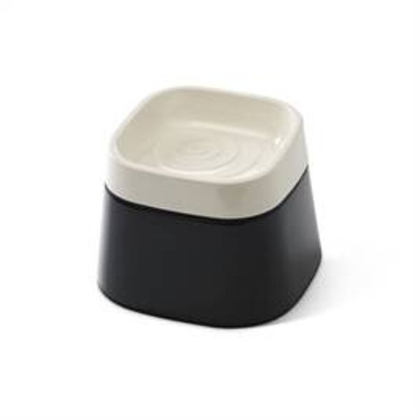 🐾 Savic Ergo Cube Drinkbak – Crème/Zwart