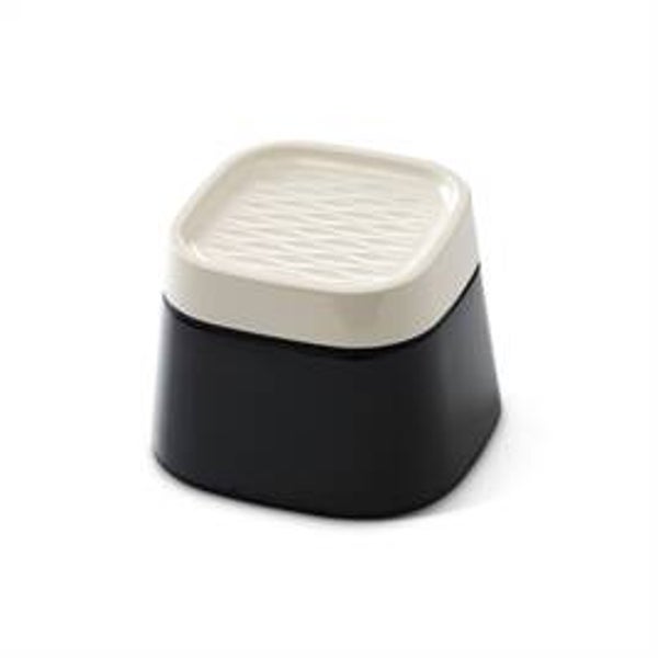 🐾 Savic Ergo Cube Voerbak – Crème/Zwart