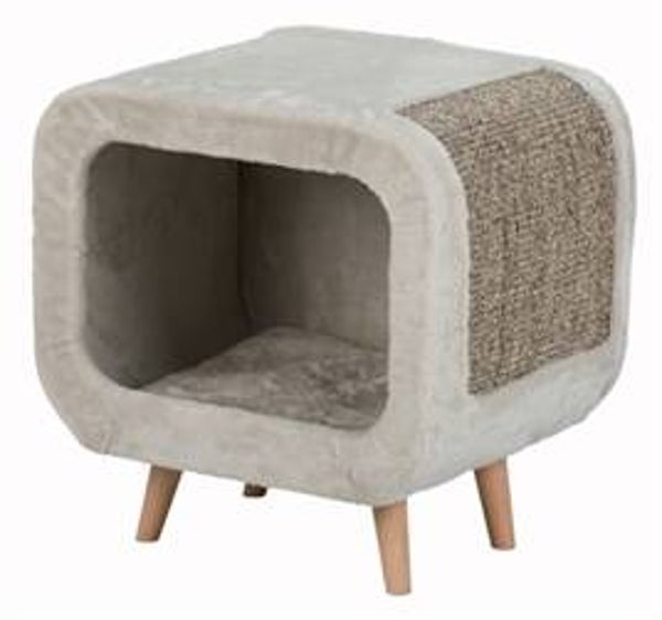 🐾 Trixie Alicia Relax Huis – Lichtgrijs / Grijs Gemêleerd