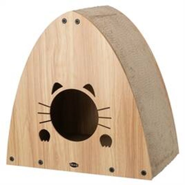 🐾 Trixie Krabhuis MDF – Lichtbruin – 48 × 28 × 48 cm