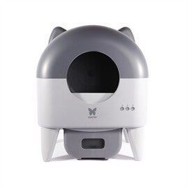 🐾 Martin Automatische Kattenbak met Verlichting – Grijs/Antraciet