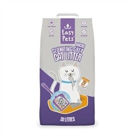 EasyPets Clumping Grey Micro Kattenbakvulling – 20 L