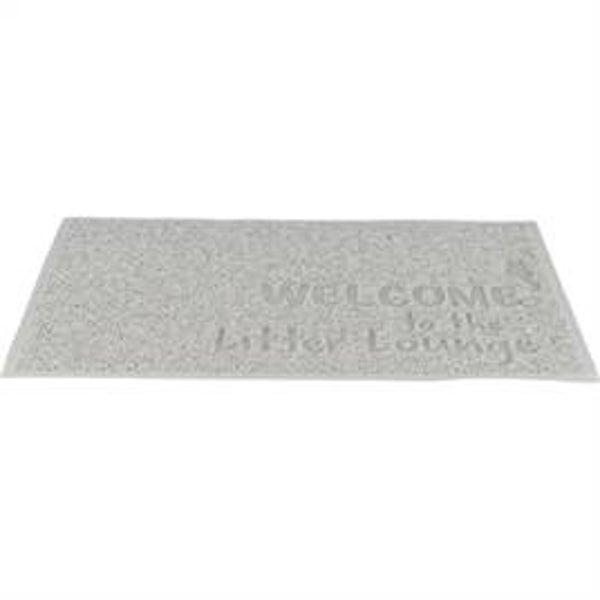 Trixie Welcome to my Litter Lounge Kattenbakmat – Lichtgrijs 60 × 40 cm