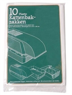 Boon Kattenbakzakken XL met trekband – 10 stuks