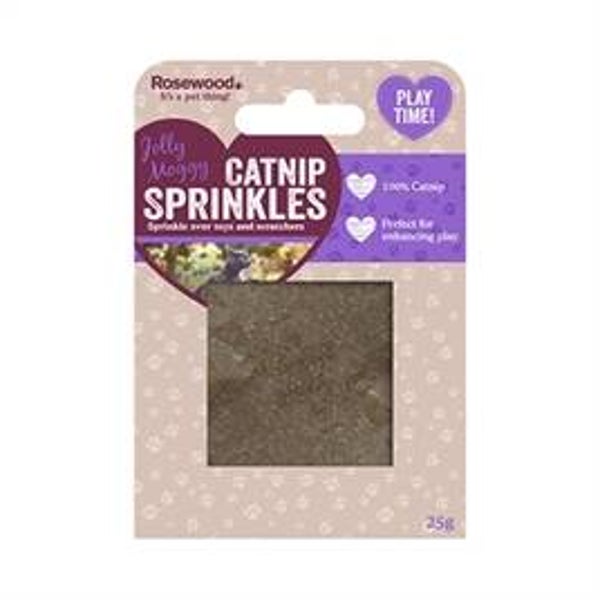 Rosewood Jolly Moggy Catnip Sprinkles – 25 g