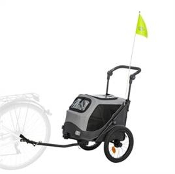 Trixie Opvouwbare Fietskar Grijs – 3 maten