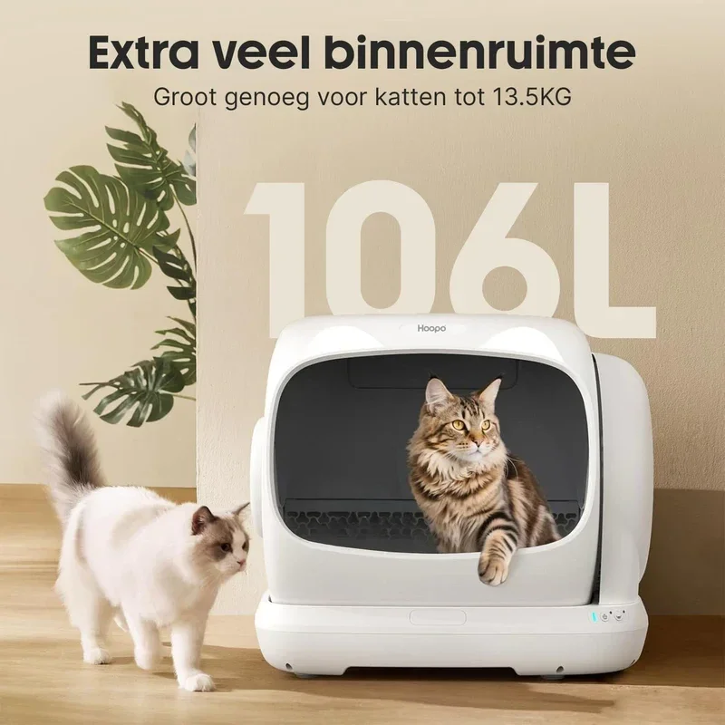Hoopo Magna Automatische Kattenbak XXL 106L