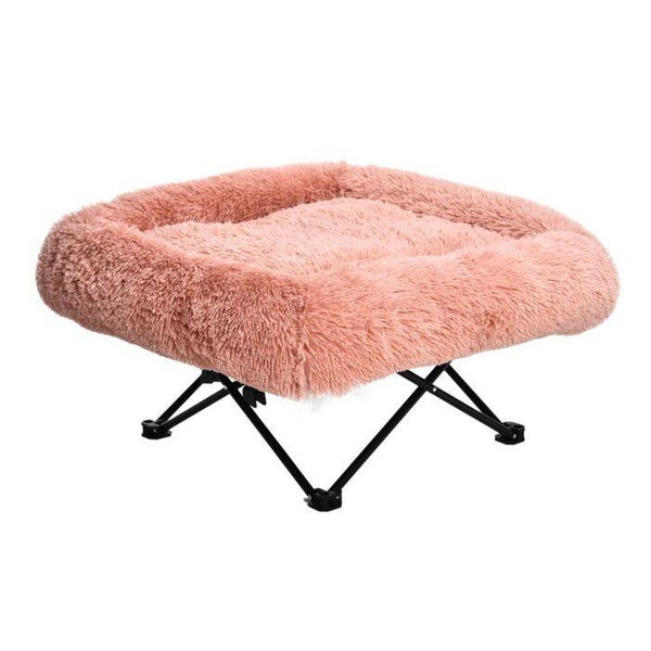 🐾 Topmast Dierenstretcher Fluffy – Roze – 72 cm