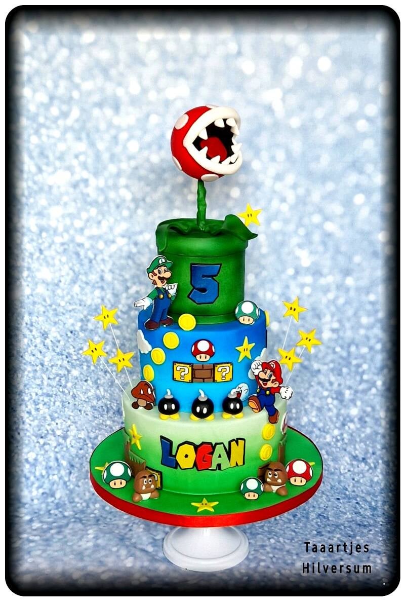 mario taart cake 