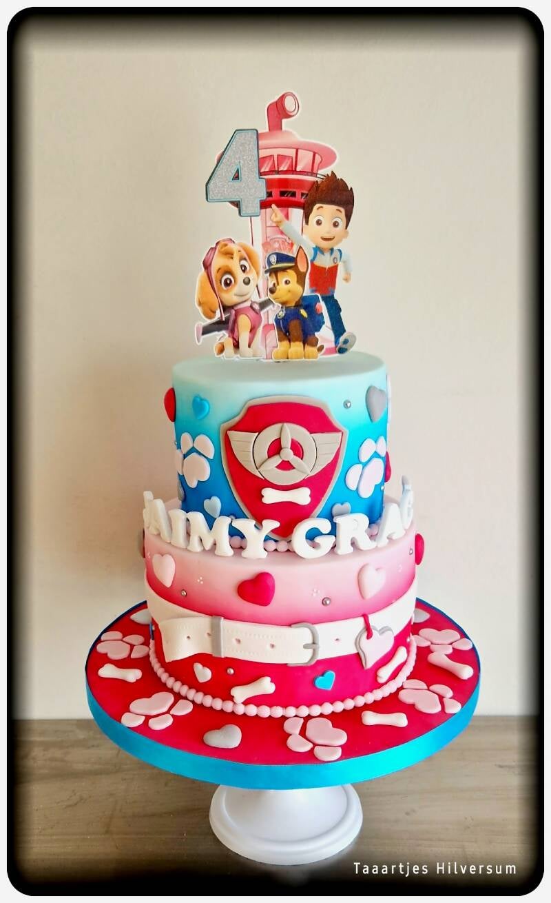 paw patrol taart meisje