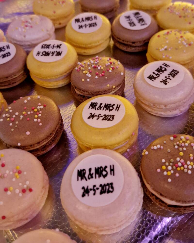 macarons bruiloft logo