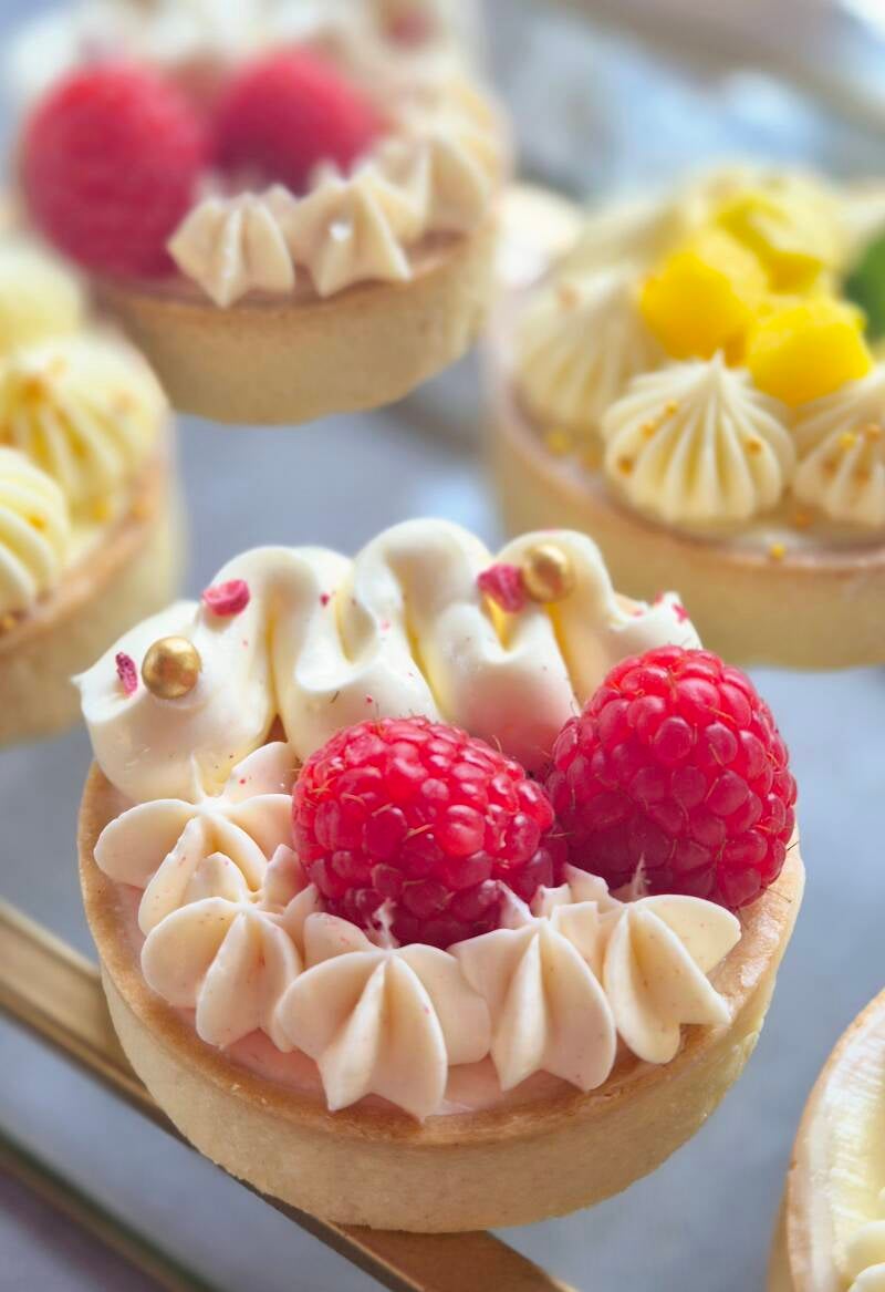 pistache framboos tartelettes 