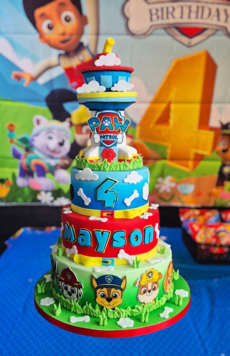 Paw Patrol cake taart 