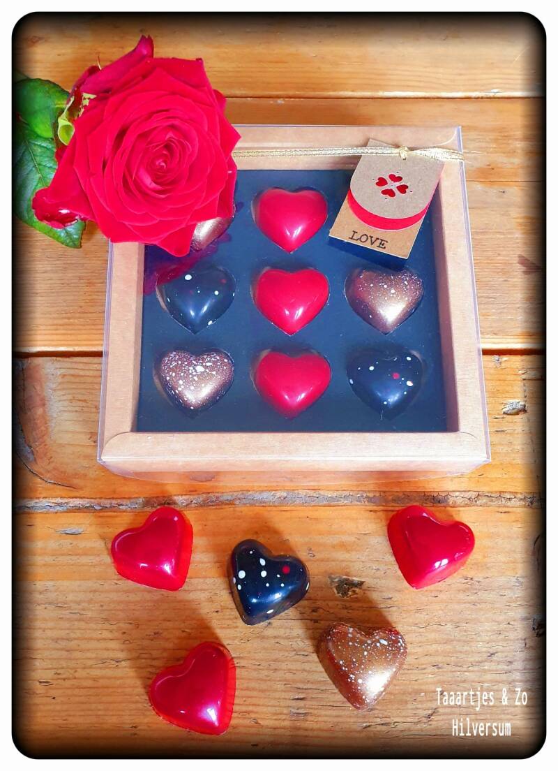 9 bonbons doosje valentine