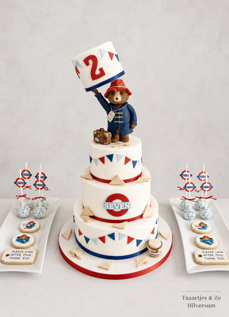 beertje paddington gravity sweet table met taart