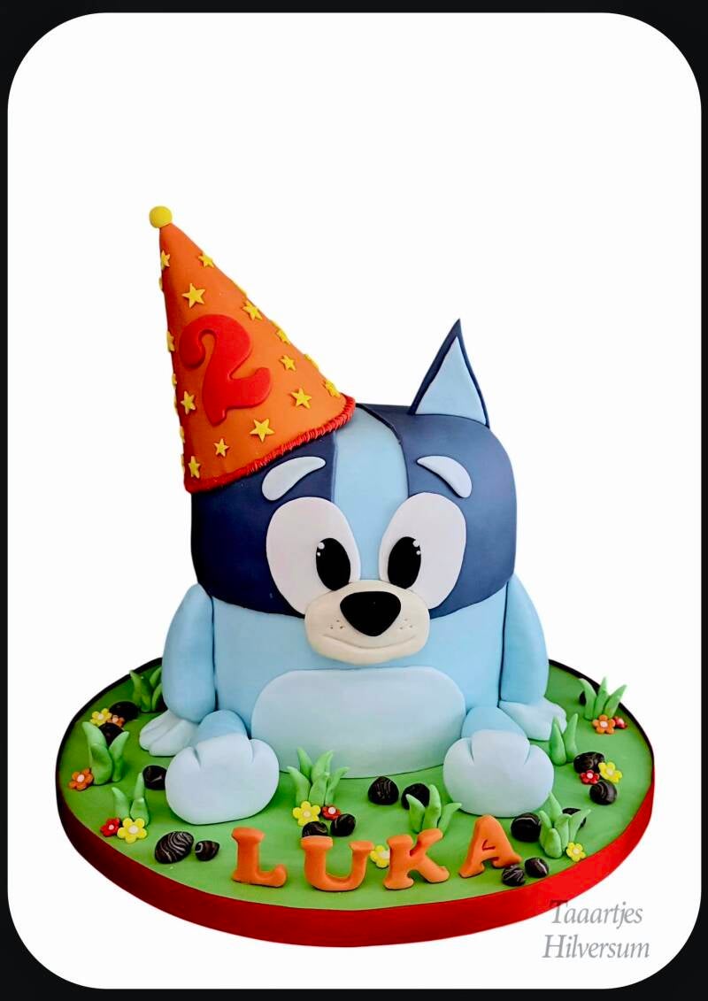 bluey taart cake