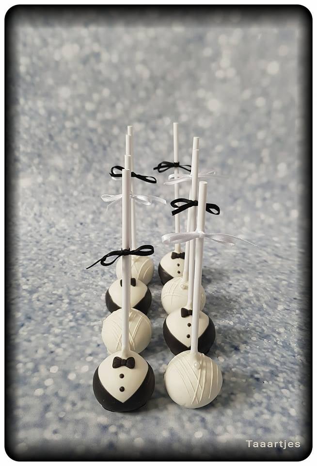 cakepops bruid en bruidegom