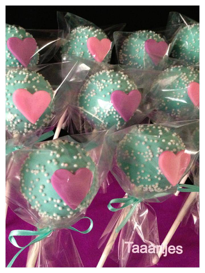 cakepops turquiose