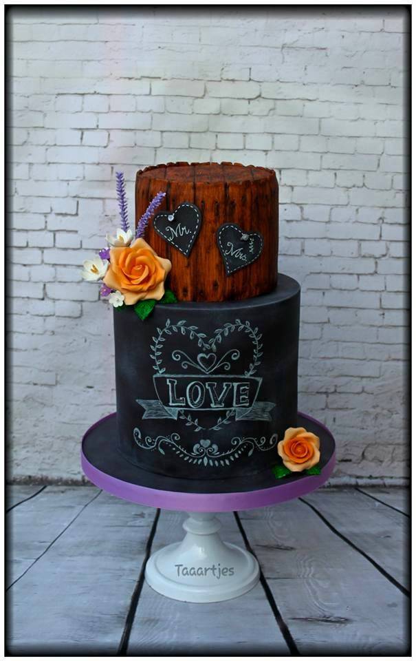 chalkboard cake / kalkbord taart 
