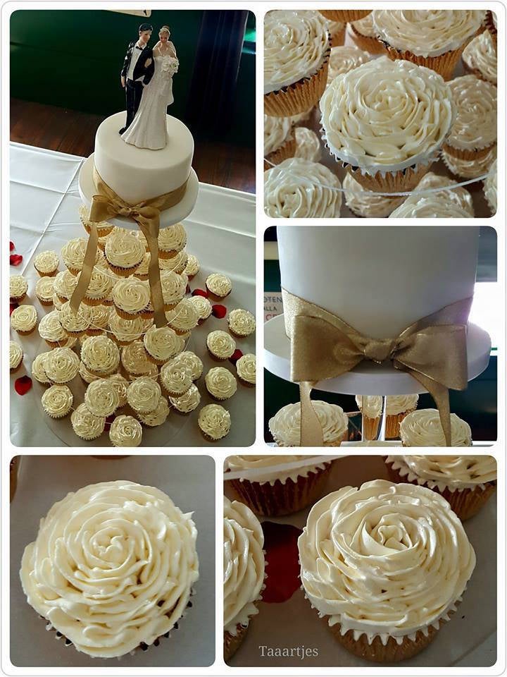 cupcake standaard wit goud